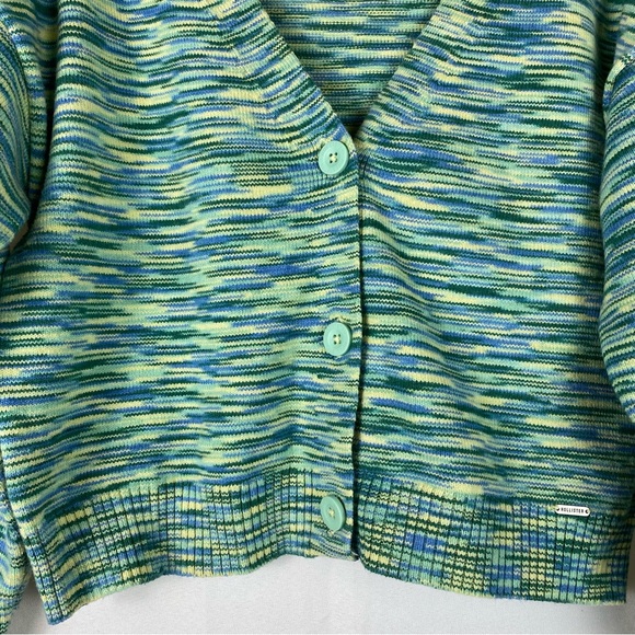Hollister Blue Space Dye Knitted Cardigan - Picture 8 of 10